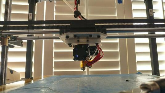 E3D v6 Hotend Mount for Rigidbot conversion to Bowden-extruder, with inductive-sensor option