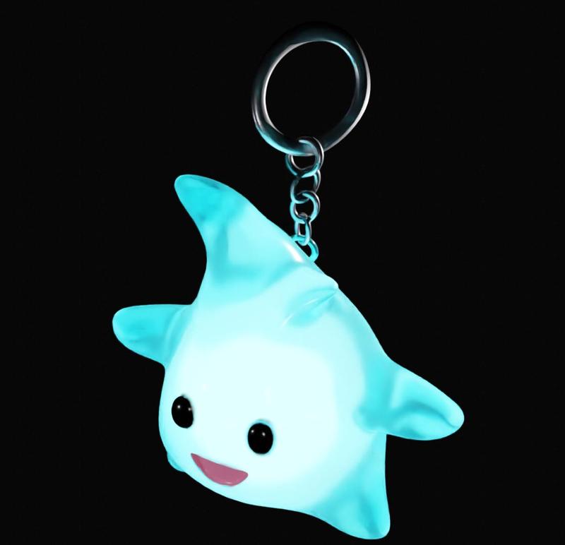 Key ring Lumalee blue star of Mario Bros.