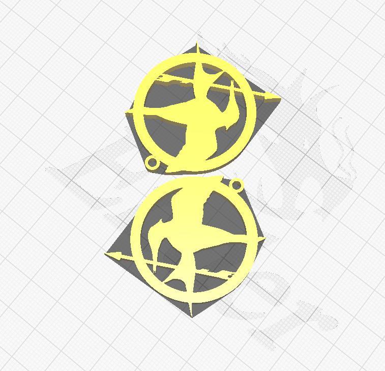 THE HUNGER GAMES HOOPS OR KEYCHAIN
