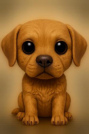 Labrador Retriever Funko-Style Figurine – 3D Model