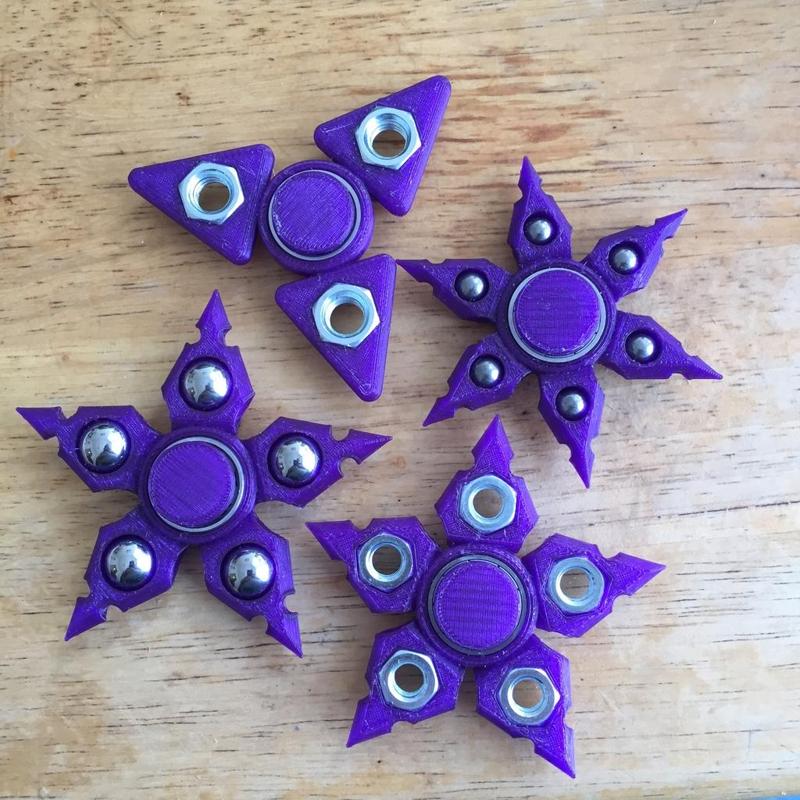 Customizable Edgy Fidget Star (pick-a-weight)