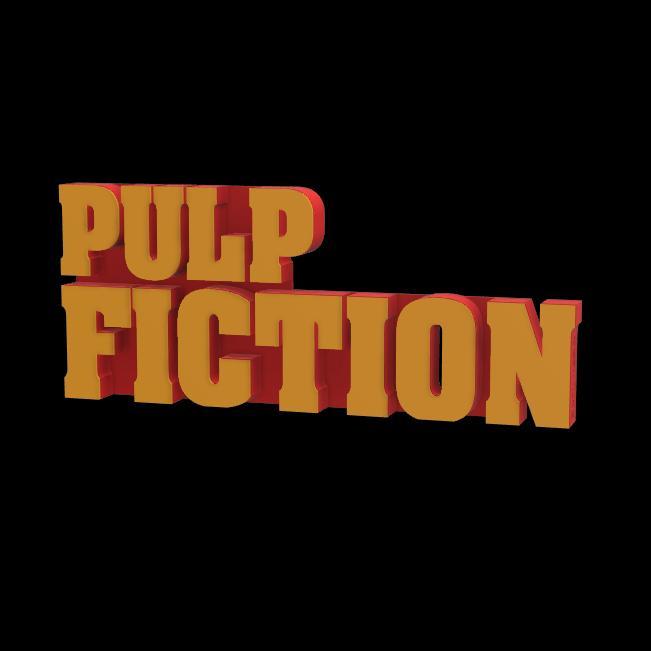 3D MULTICOLOR LOGO/SIGN - Pulp Fiction