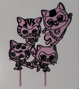SupperKitties cake topper