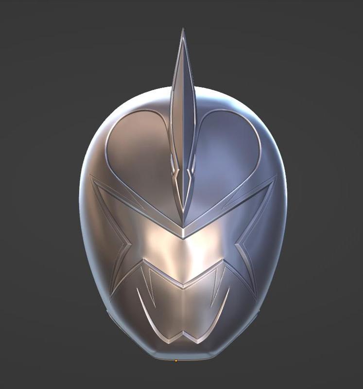 Power Rangers Dino Thunder White Ranger helmet 3D print model