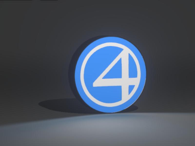Fantastic Four Shield Wall Lamp – Power of Four