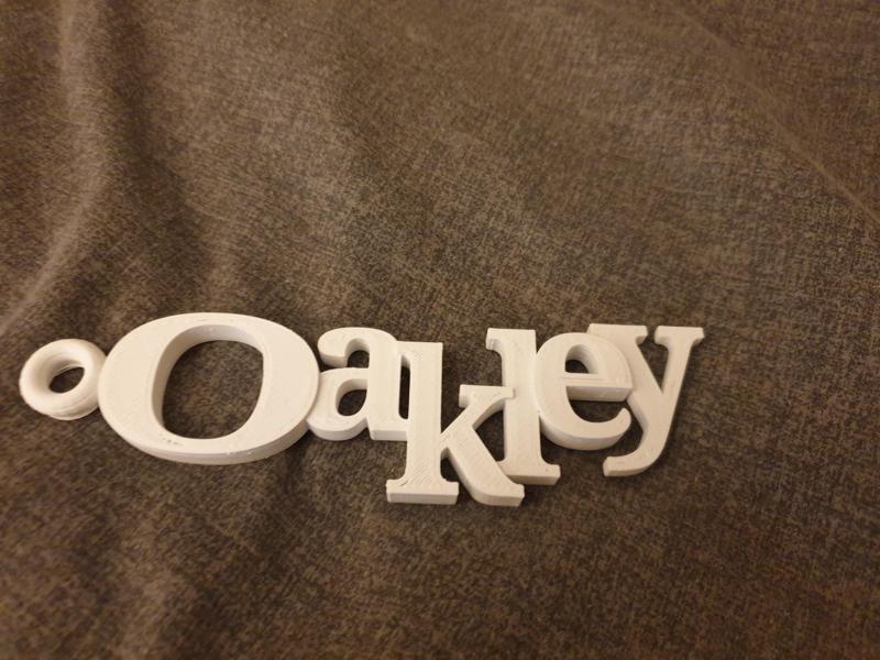 Oakley keyring name chain