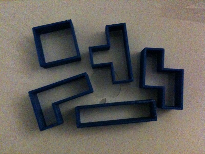 Tetris cookie cutters