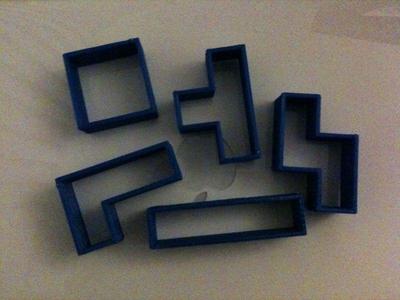 Tetris cookie cutters
