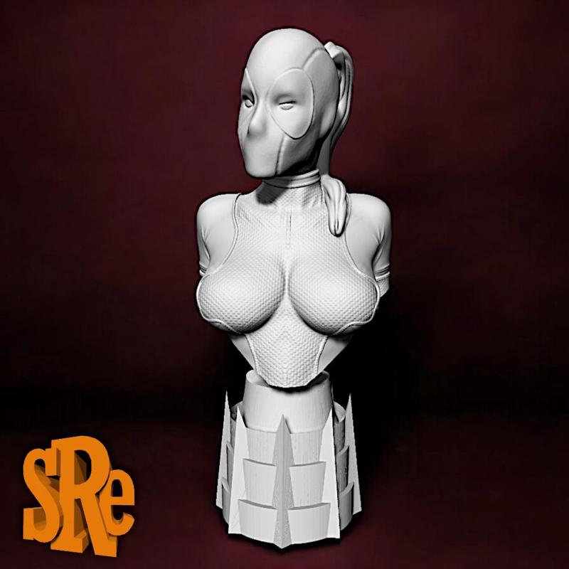 Lady Deadpool Bust