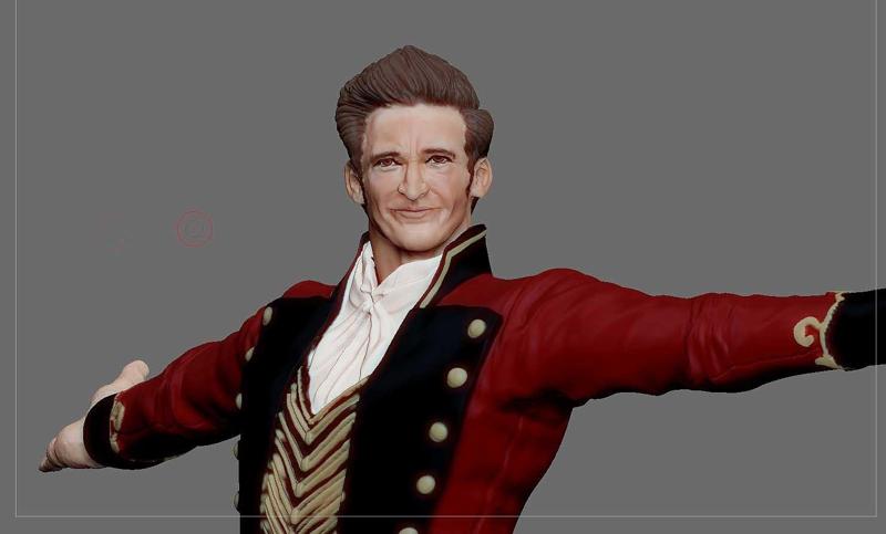 GREATEST SHOWMAN PT BARNUM HUE JACKMAN 3D PRINT PRINTABLE STATUE WOLVERINE LOGAN MARVEL