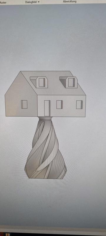 House, Christmas tree, snowman, with stand