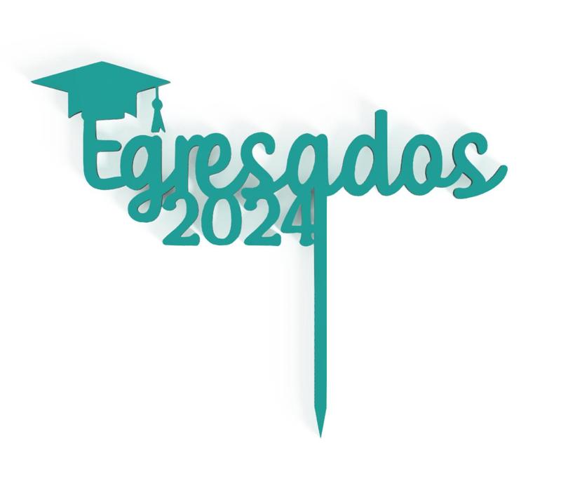 GRADUATION CAKE TOPPER EGRESADOS 2024