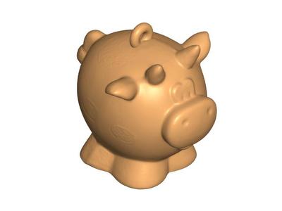 cow keychain keyring keyholder pendant