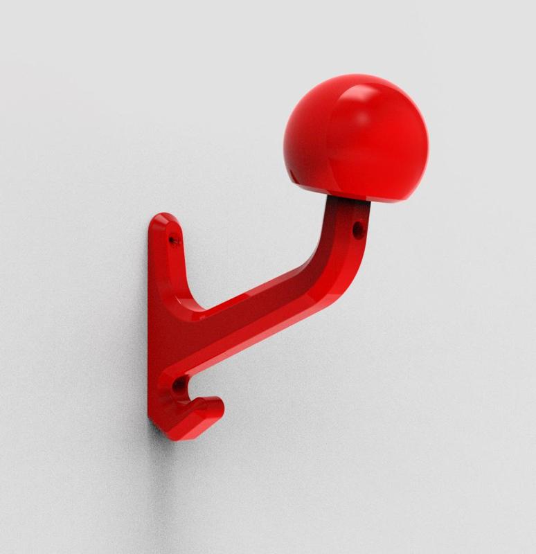 MOTORCYCLE HELMET HOLDER  |  bicycle helmet holder  |  helmet support  | HELMET WALL MOUNTED    |  Moto HELMET  |   Bike HELMET   |    3D MODEL STL | STL | 3D PRINTING FILE |