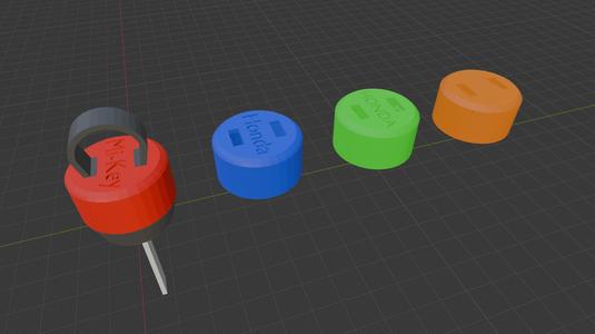 CRF450 Mi-Key Motorcycle Key