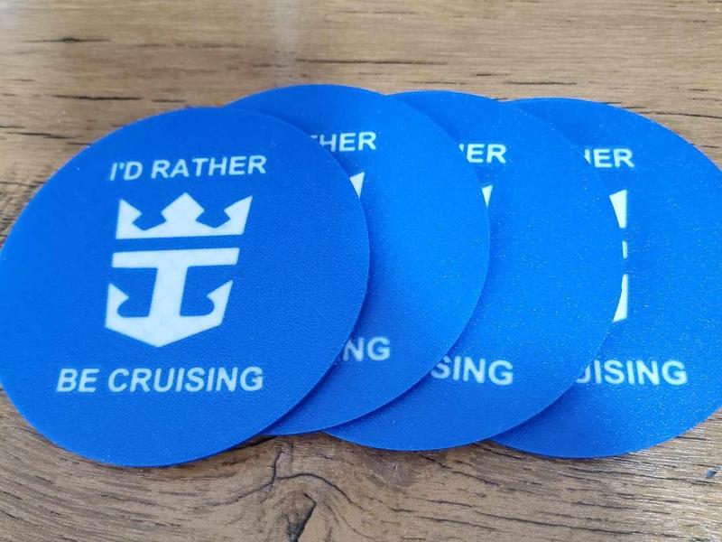 Royal I'd rather be cruising coaster set