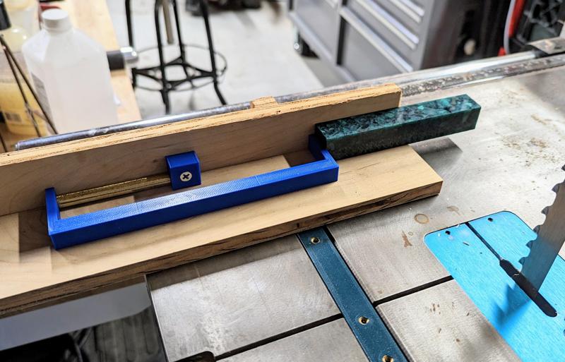 Bandsaw Pen Blank Cutting Jig