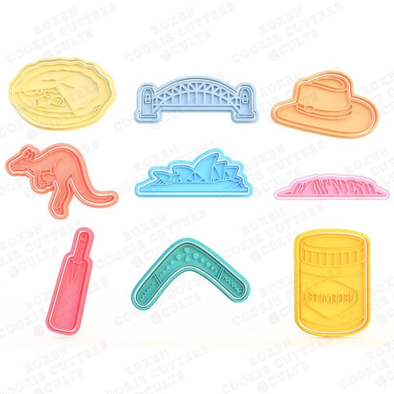 Australia cookie cutter set of 9
