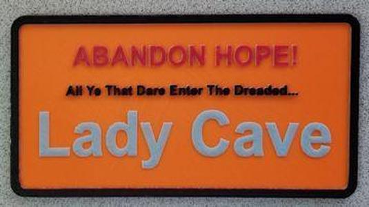 Lady Cave Sign Remixed - 4 Colors