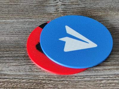 Telegram coaster