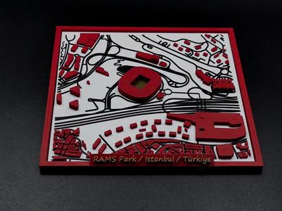 RAMS Park Galatasaray Istanbul 3D Miniature Model