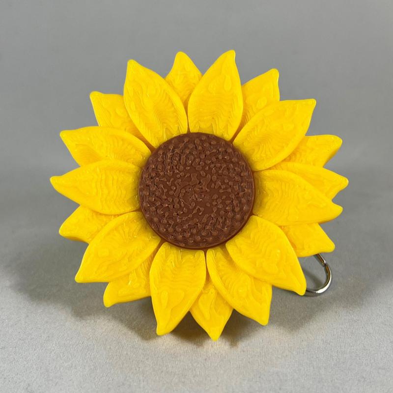 Sunflower Clicker / Sunflower Keychain / Fidget - No AMS - Commercial License Included