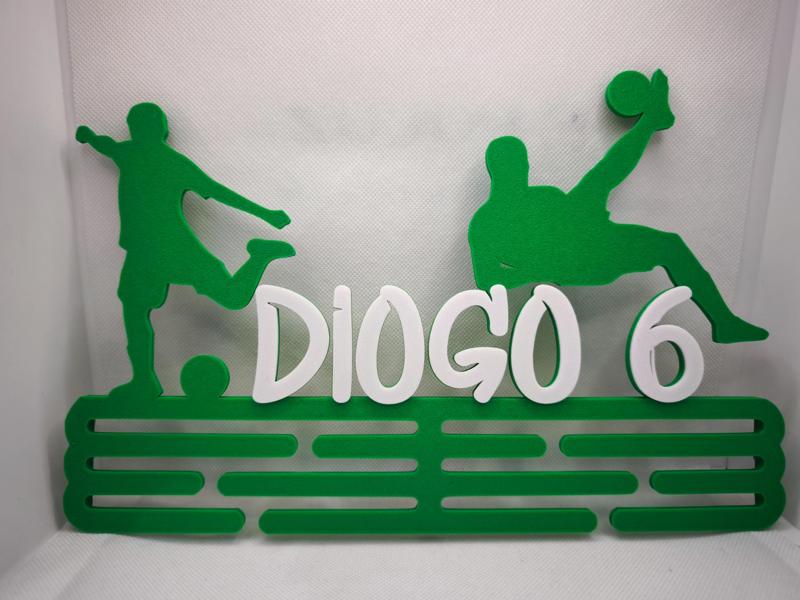 Diogo soccer medal holder