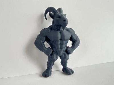 Muscular Goat Figure