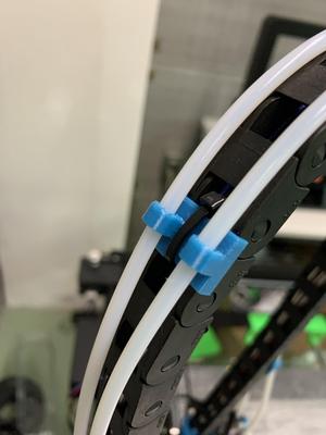 Boweden Tube guide on Tronxy X5SA Cable Carrier