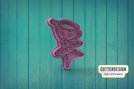 Ballerina Capuchina Cookie Cutter M1