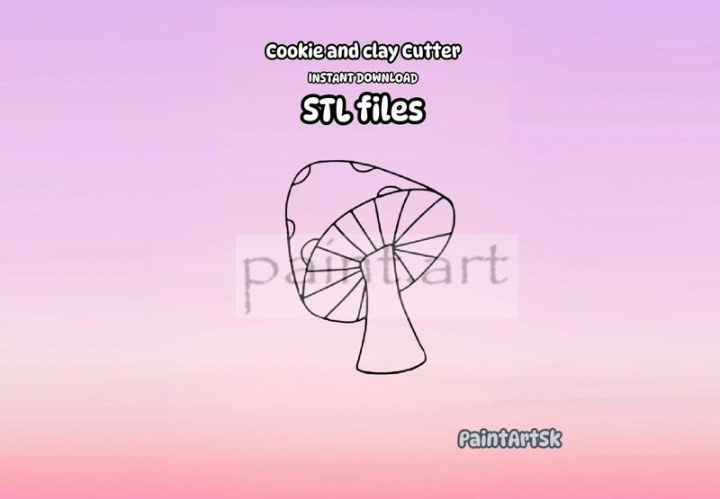 Fly mushroom cookie cutter, red-fleshed mushroom, cutter, shape, imprint, mushroom cookie cutter