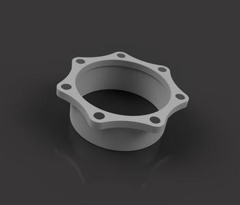 Magnetic adapter for 100 mm outlet