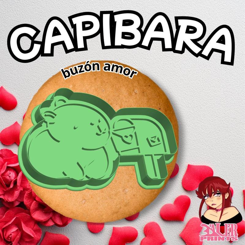 Valentine's Day Capibara love mailbox