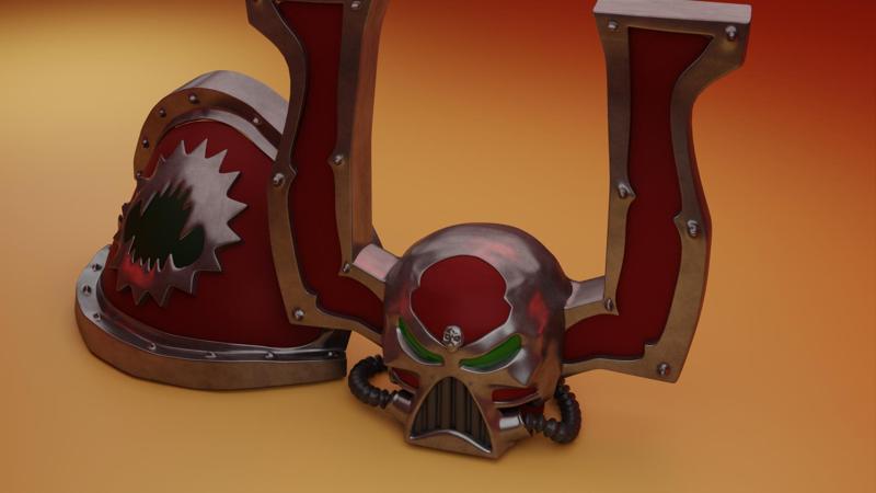 w40k berserk helmet