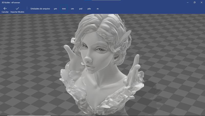 Serene woman elf bust