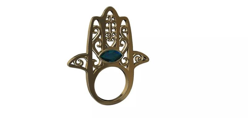 Hamsa Hand Ring