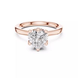 Heart Cut Bow Hidden Halo Engagement Love Ring 3DM STL Video