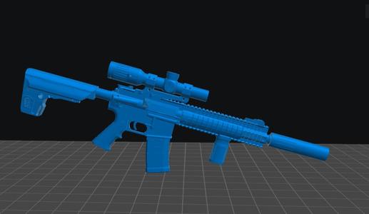 m4 rifle EOTech Vodo 6x24 pts eps stock