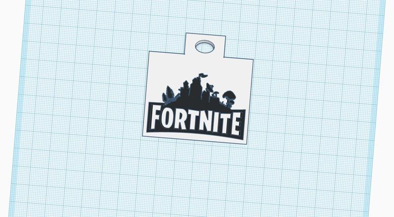 llavero fortnite con diseño