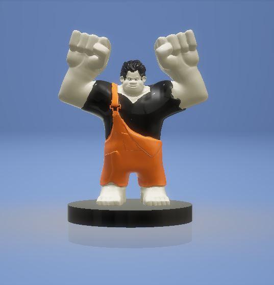 Wreck-It Ralph Cartoon Toy 3D Printable Model