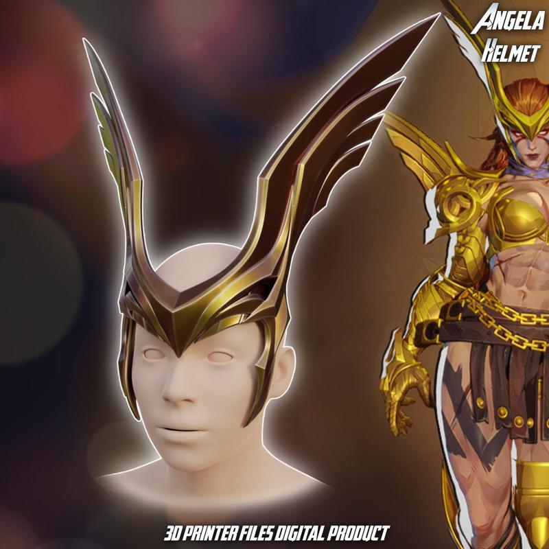 Angela Cosplay Helmet Marvel Rivals