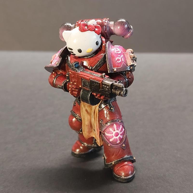 Hello Kitty Chaos Space Marine