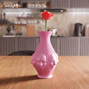 3D Multi Face Vase STL File – 059