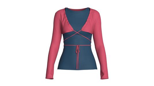 Girls Comfy party Tops | Marvelous / Clo3d / obj / fbx