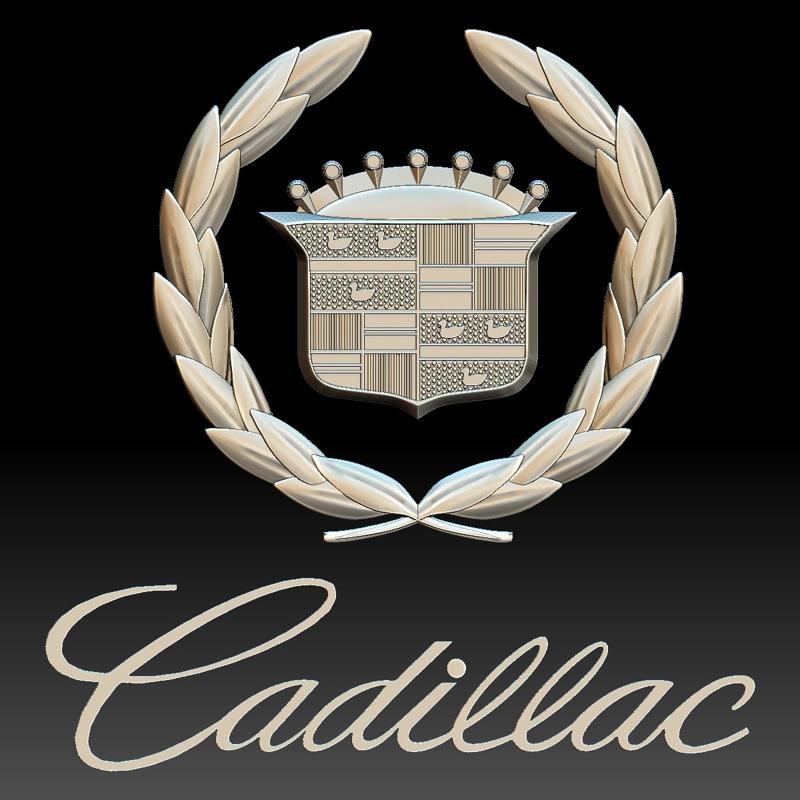 Cadillac logo auto car logotype