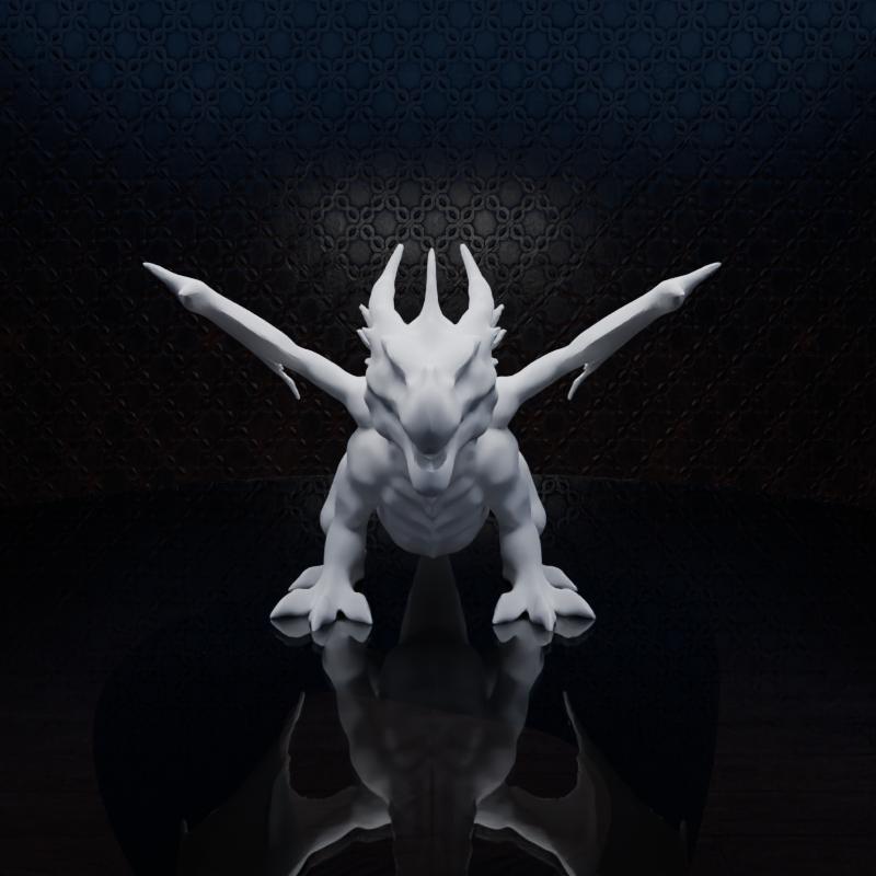 Majestic Dragon Figurine