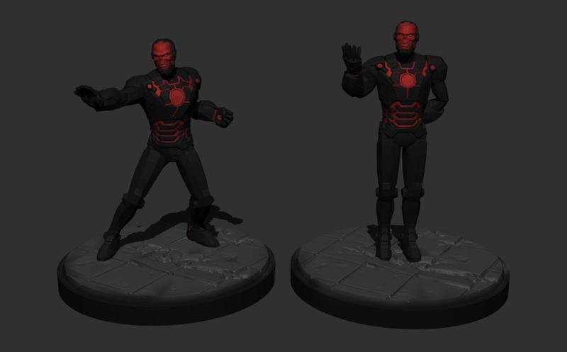 Red Skull Iron Armour - MCP Scale - 2 Poses
