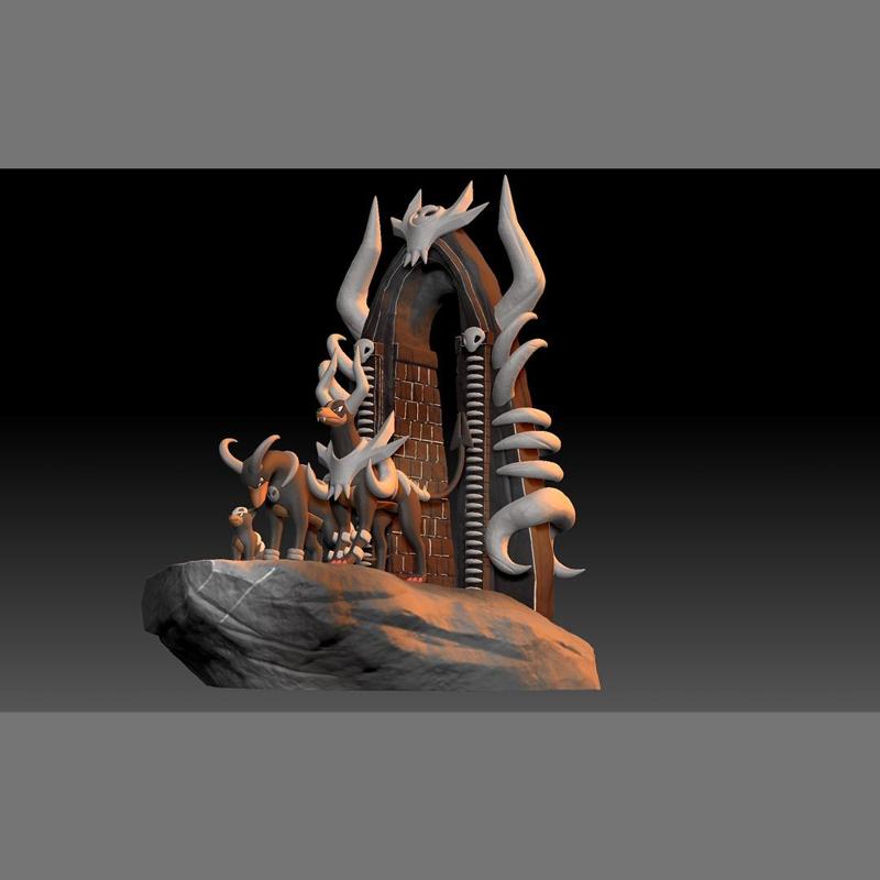 Pokemon Houndour Houndoom Mega Evolution