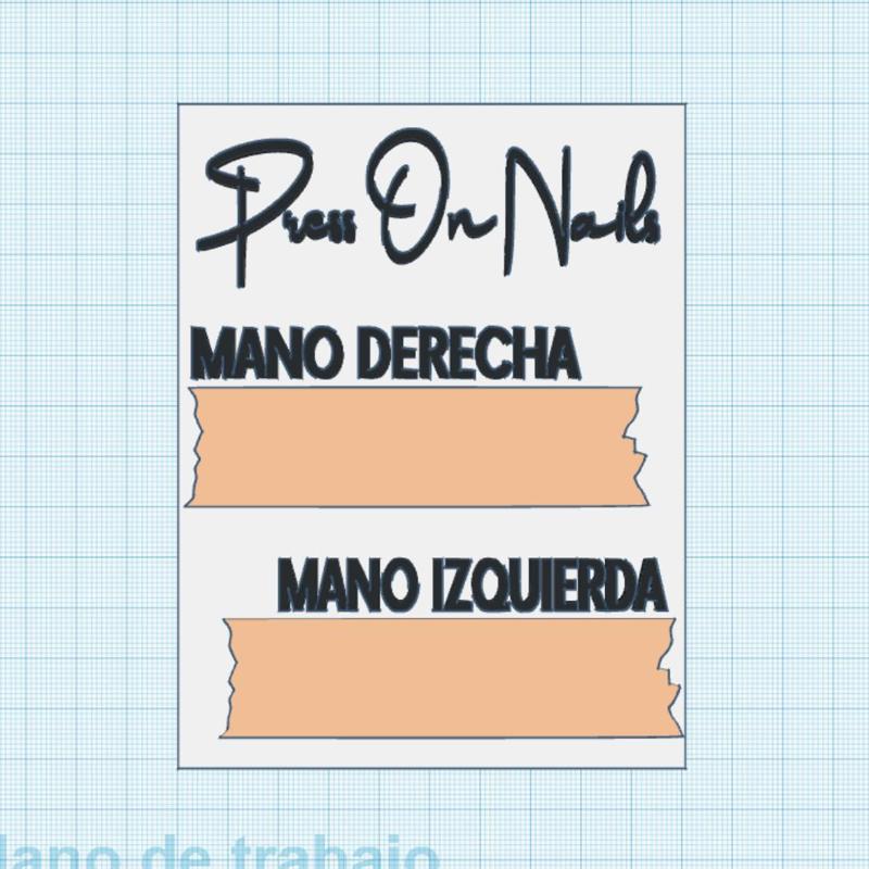 Press On nails plate