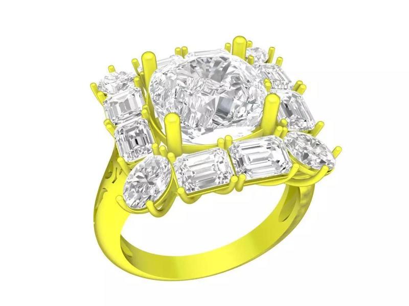 7329 korean style diamond women fashion ring